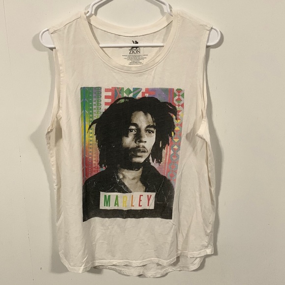 Zion Rootswear Tops - Zion Rootswear Bob Marley sleeveless t-shirt good condition priced to sell